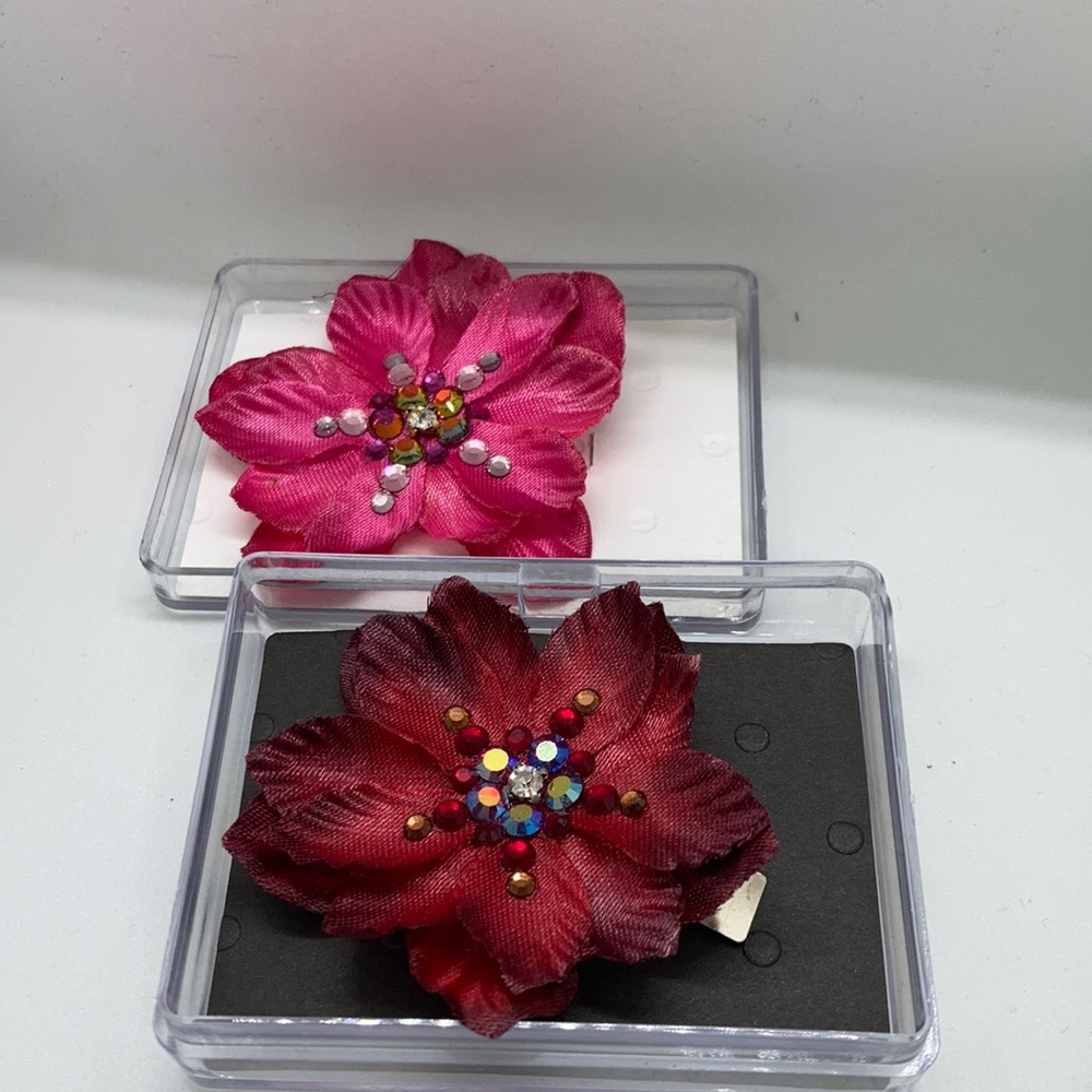 Custom listing For Jacklyn5150 - 2 Tarina Tarantino flower barrettes